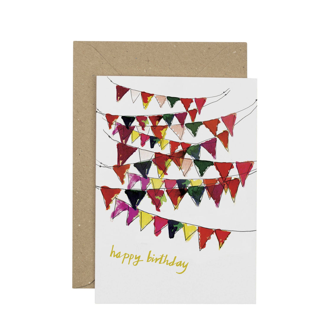 Happy Birthday Bunting Greetings Card