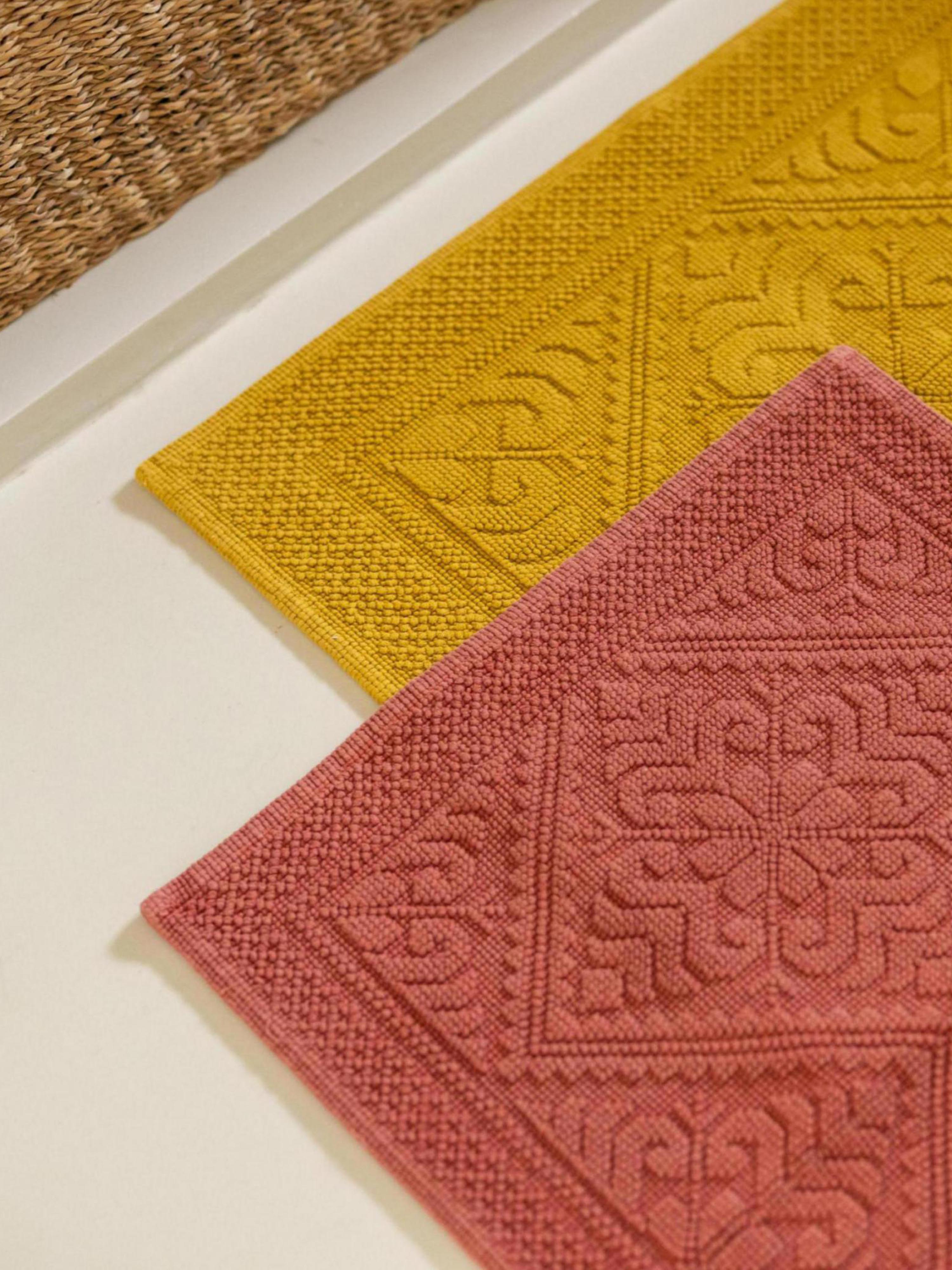 Enzo Bath Mat in Saffron - 2 Sizes Available