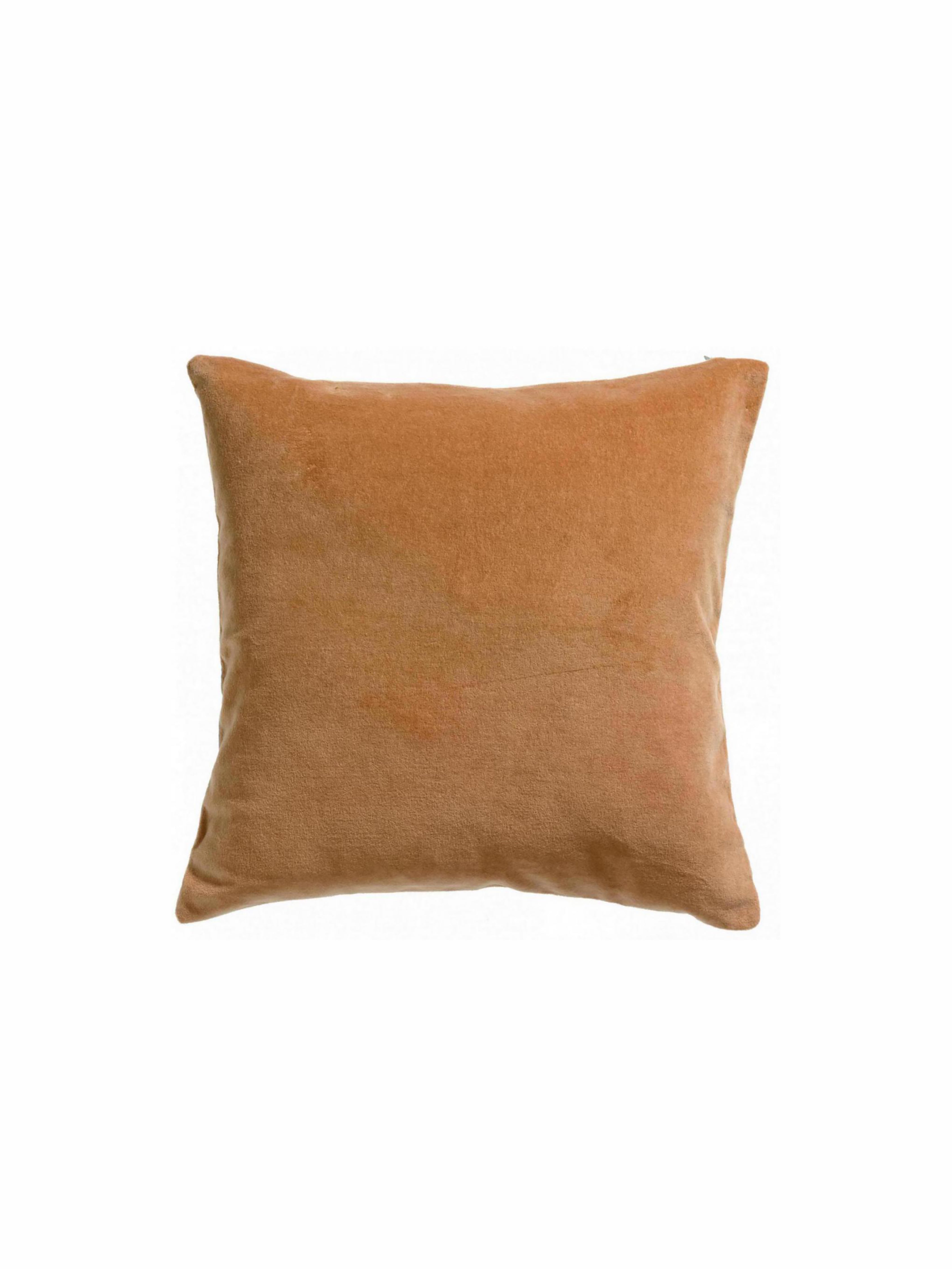 Elise Velvet Cushion - Ochre - 2 Sizes Avaliable