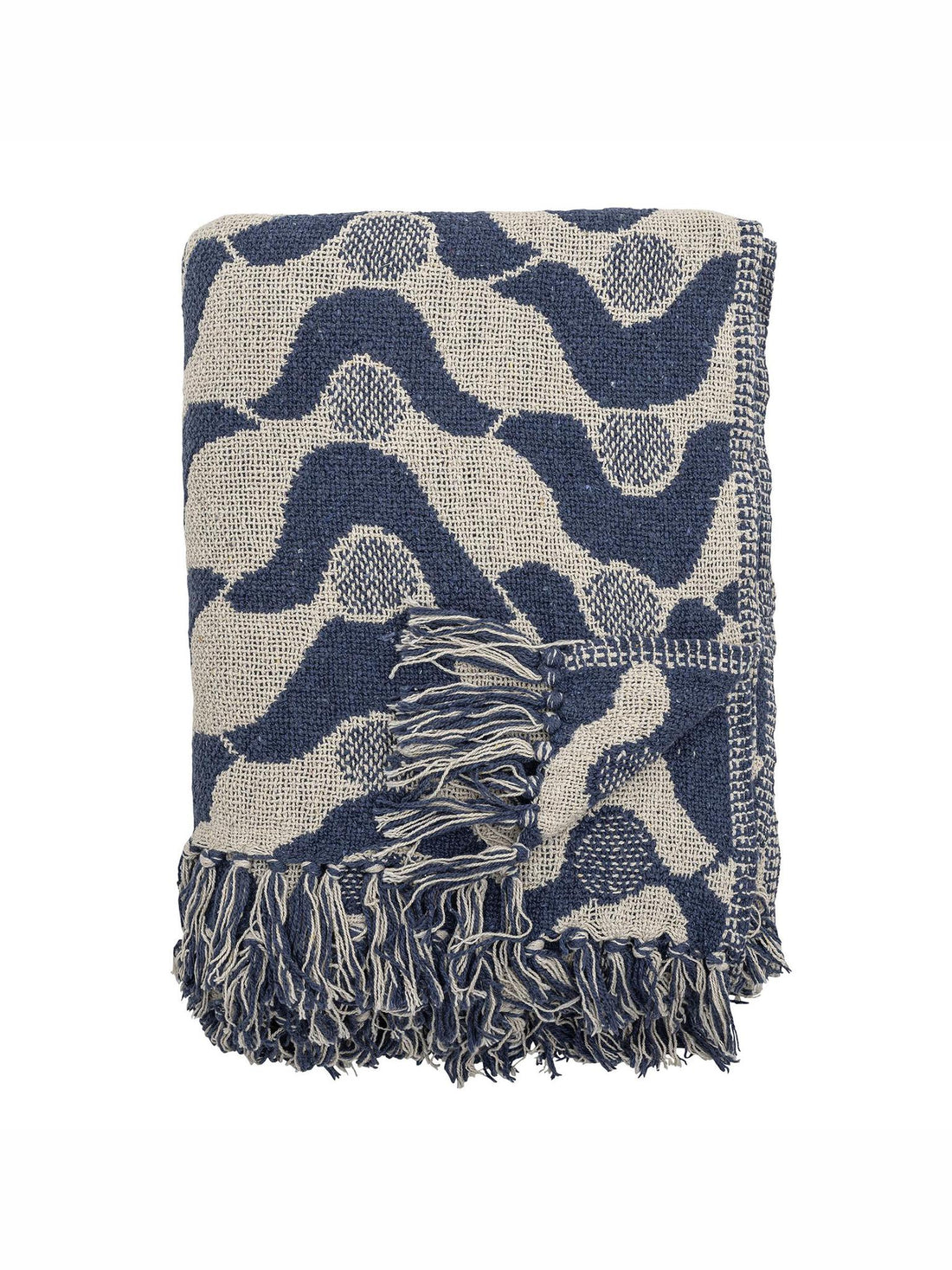 Santena Throw - Blue - Recycled Cotton