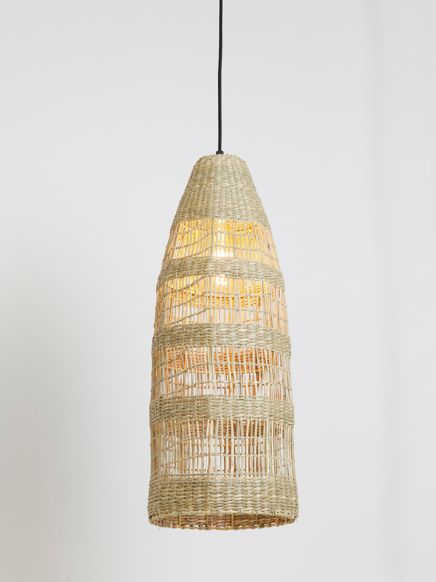 Latika Seagrass Hanging Lamp - Tall