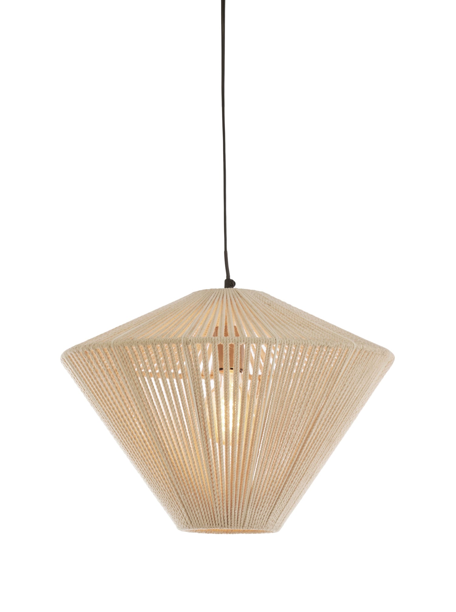 Felida Hanging Pendant Lamp in Cream - 3 Sizes Available