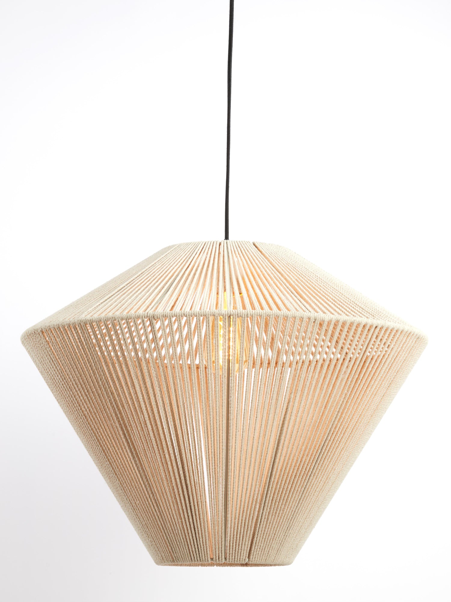 Felida Hanging Pendant Lamp in Cream - 3 Sizes Available