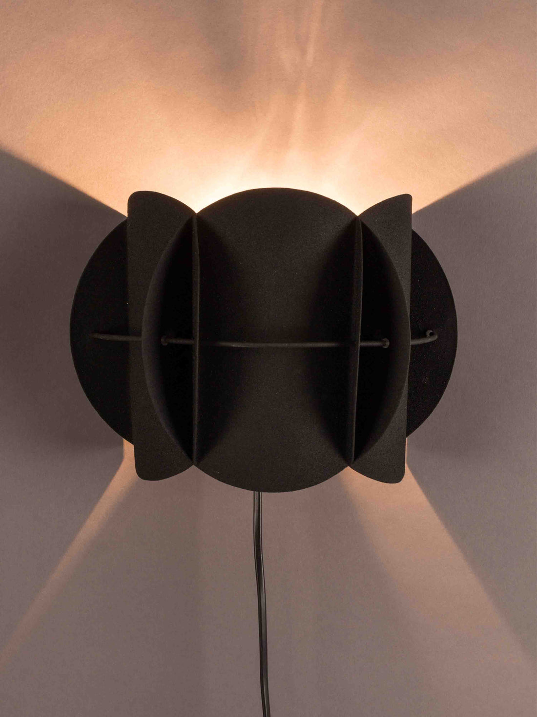 Corridor Sculptural Wall Lamp - Black