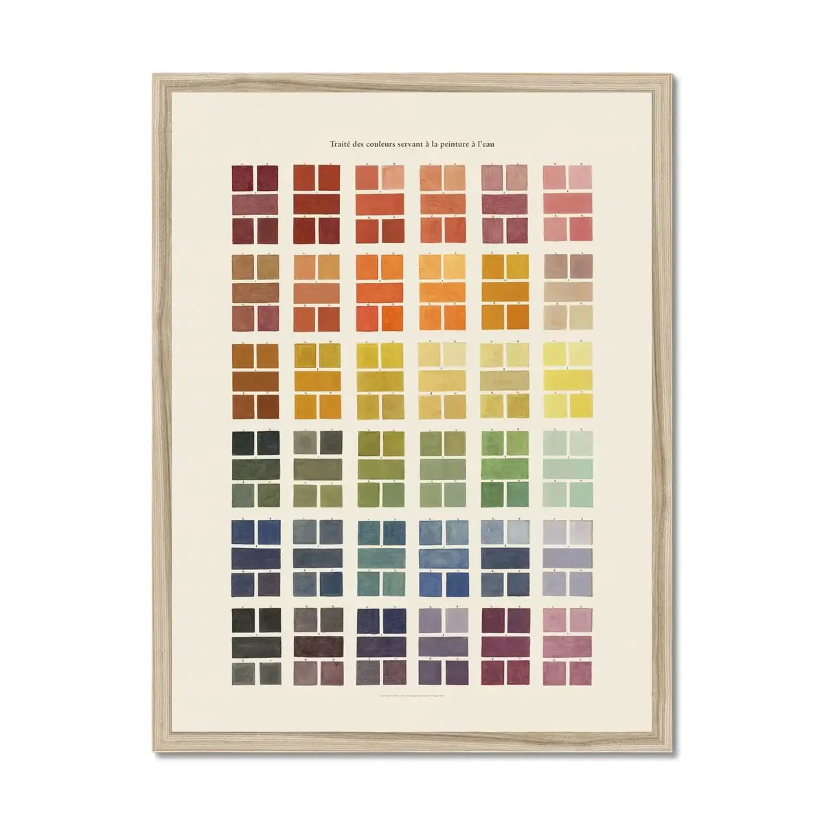 Watercolour Swatches Fine Art Print