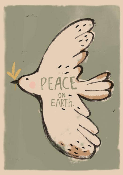 Peace bird wallposter 50x70cm