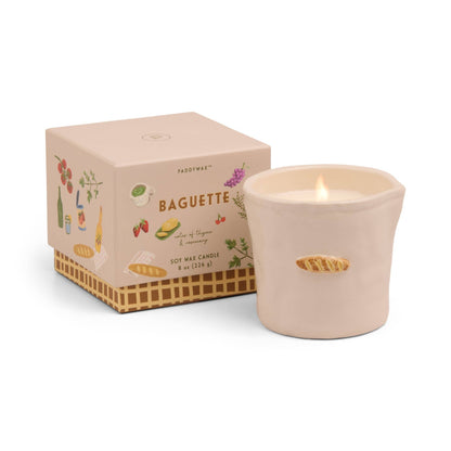 Paddywax Bistro Baguette Ceramic Candle - Rosemary Thyme