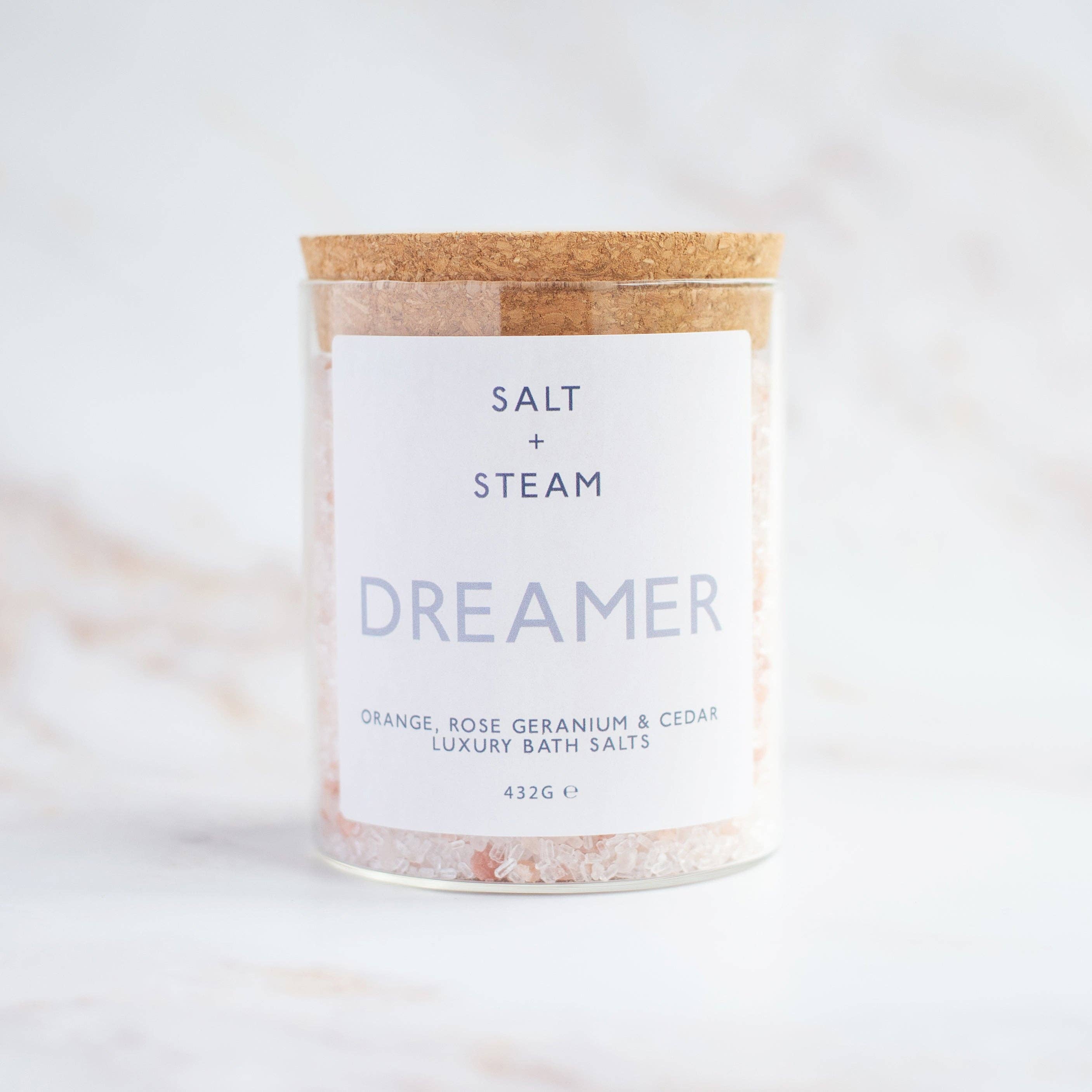 Dreamer - Rose Geranium &amp; Cedar Bath Salts 80g &amp; 432g