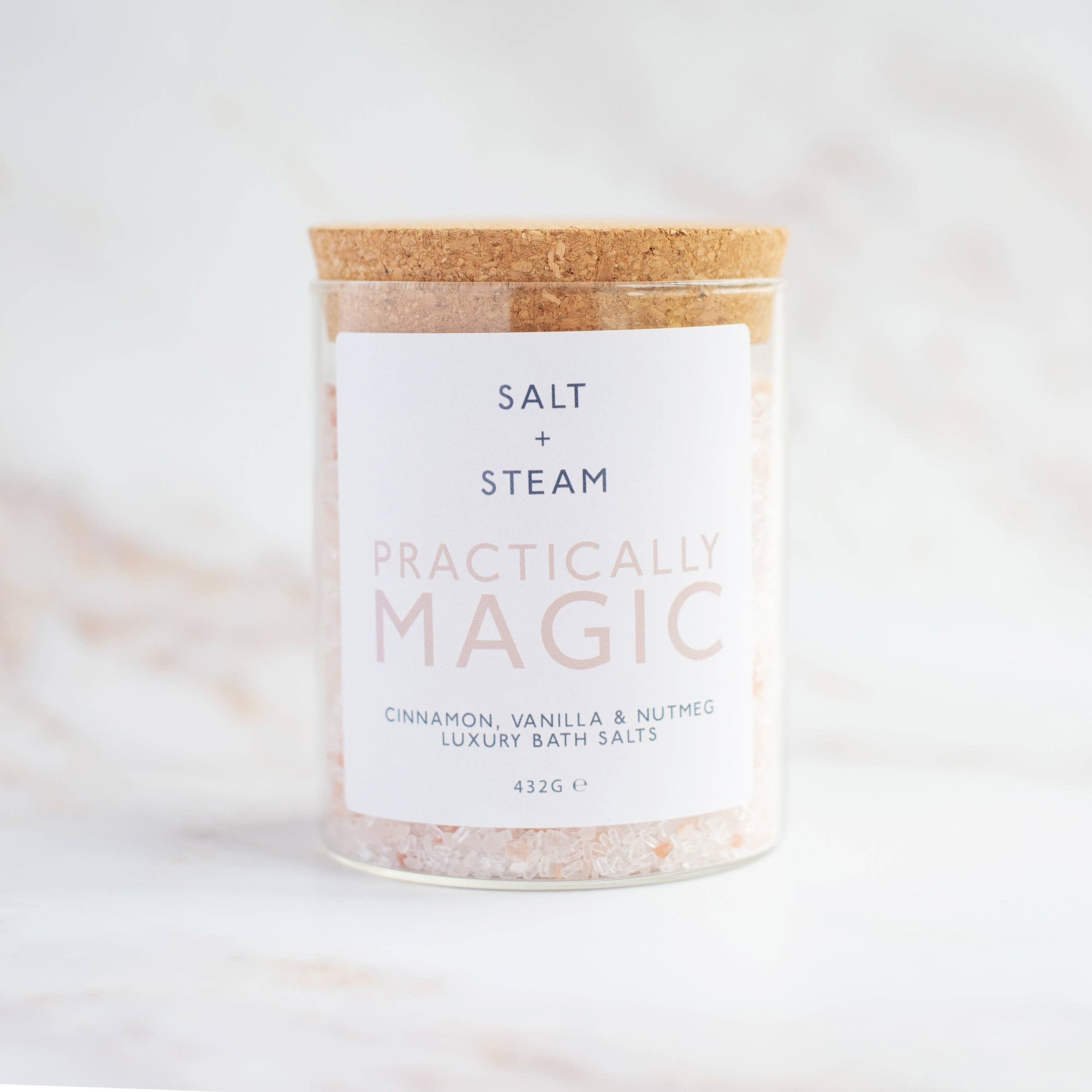 Practically Magic - Cinnamon &amp; Vanilla Bath Salts 80g &amp; 432g