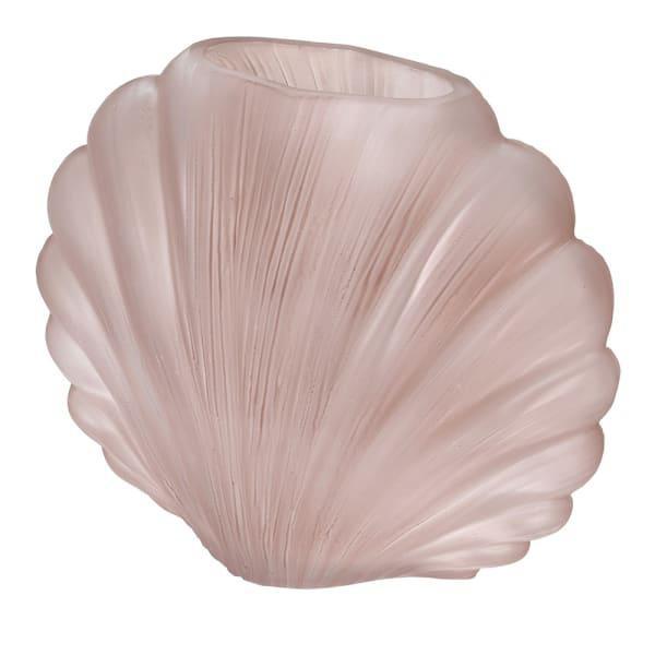 Blush Glass Shell Decorative Bowl