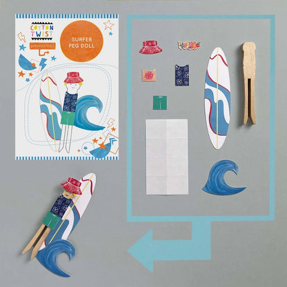 Make Your Own Surfer Peg Doll