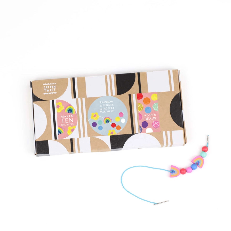 Rainbow &amp; Flower Bracelet Making Kit