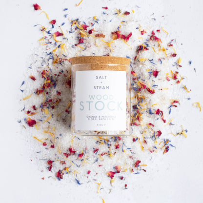 Woodstock - Orange, Patchouli &amp; Petal Bath Salts 80g &amp; 432g