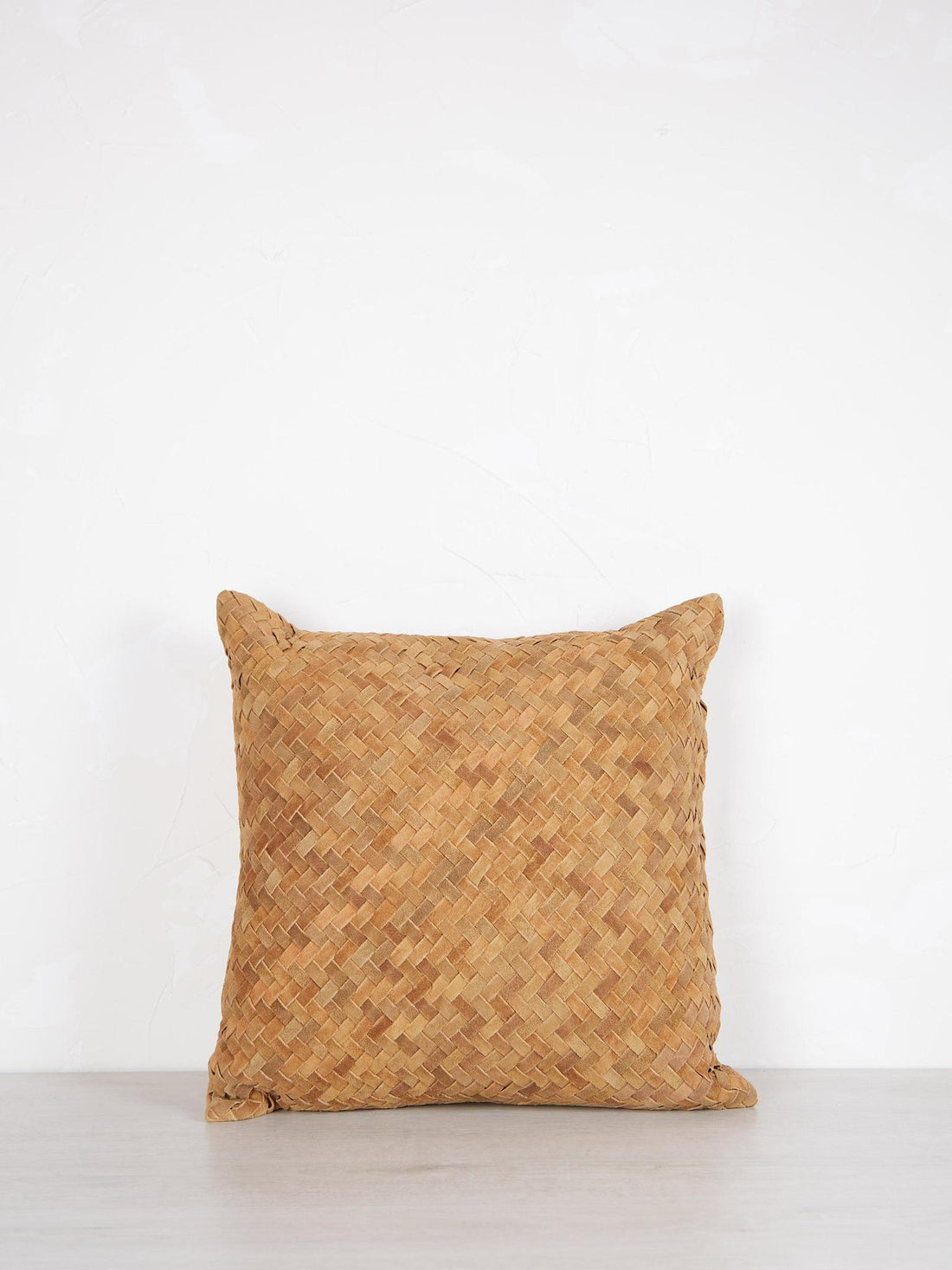 Chevron Weaved Suede Cushion