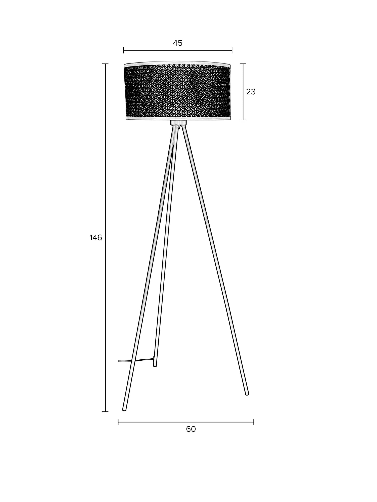 Isla Bamboo Floor Lamp