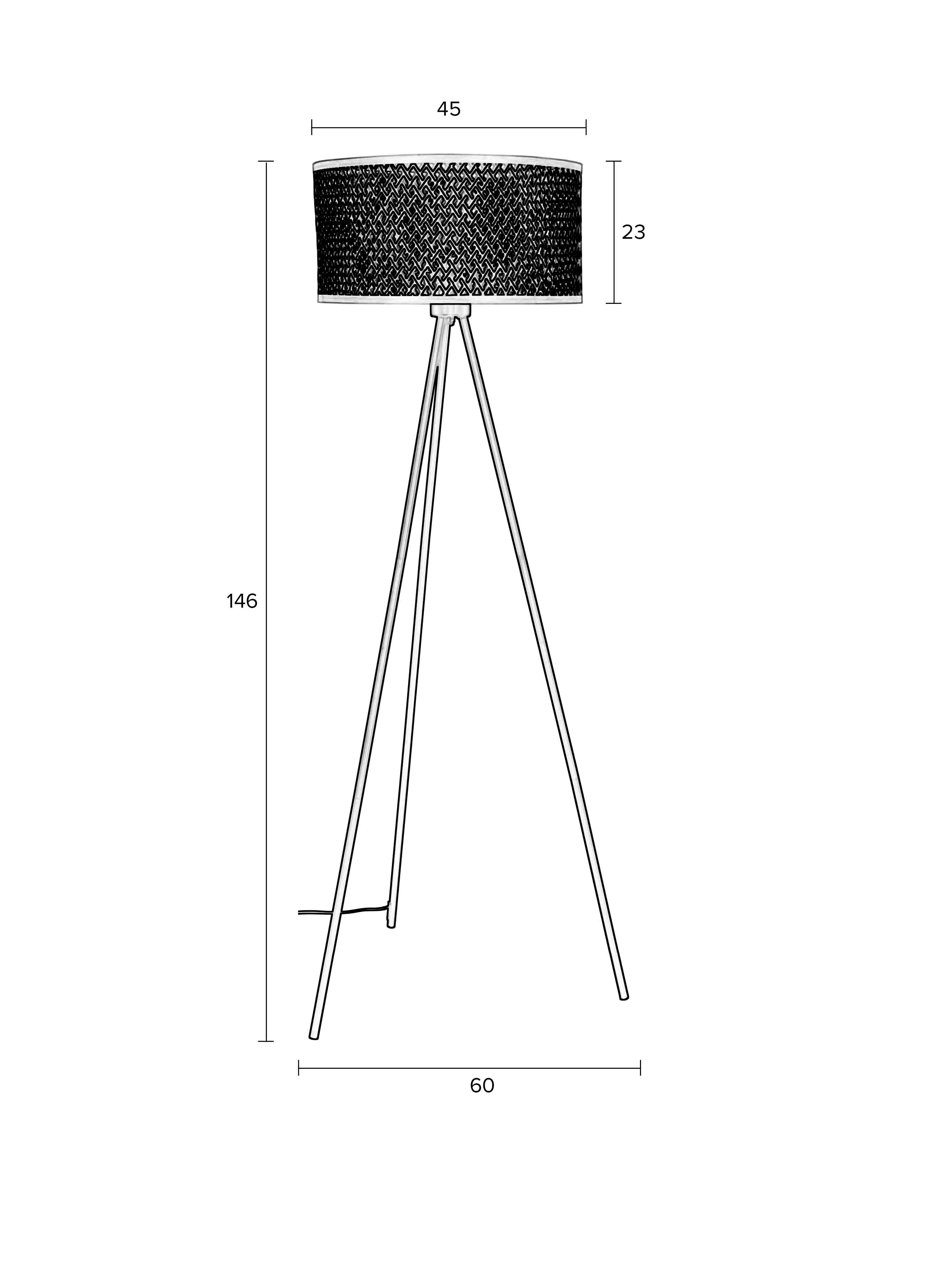 Isla Bamboo Floor Lamp