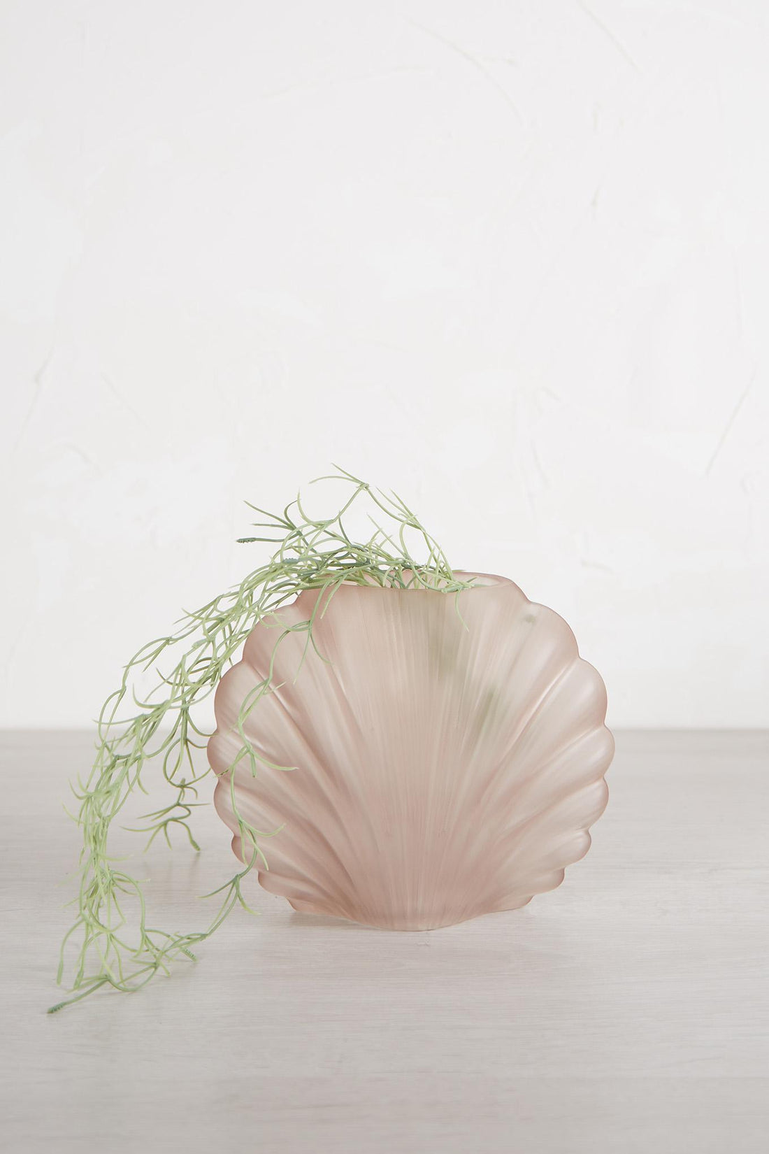 Blush Glass Shell Decorative Bowl