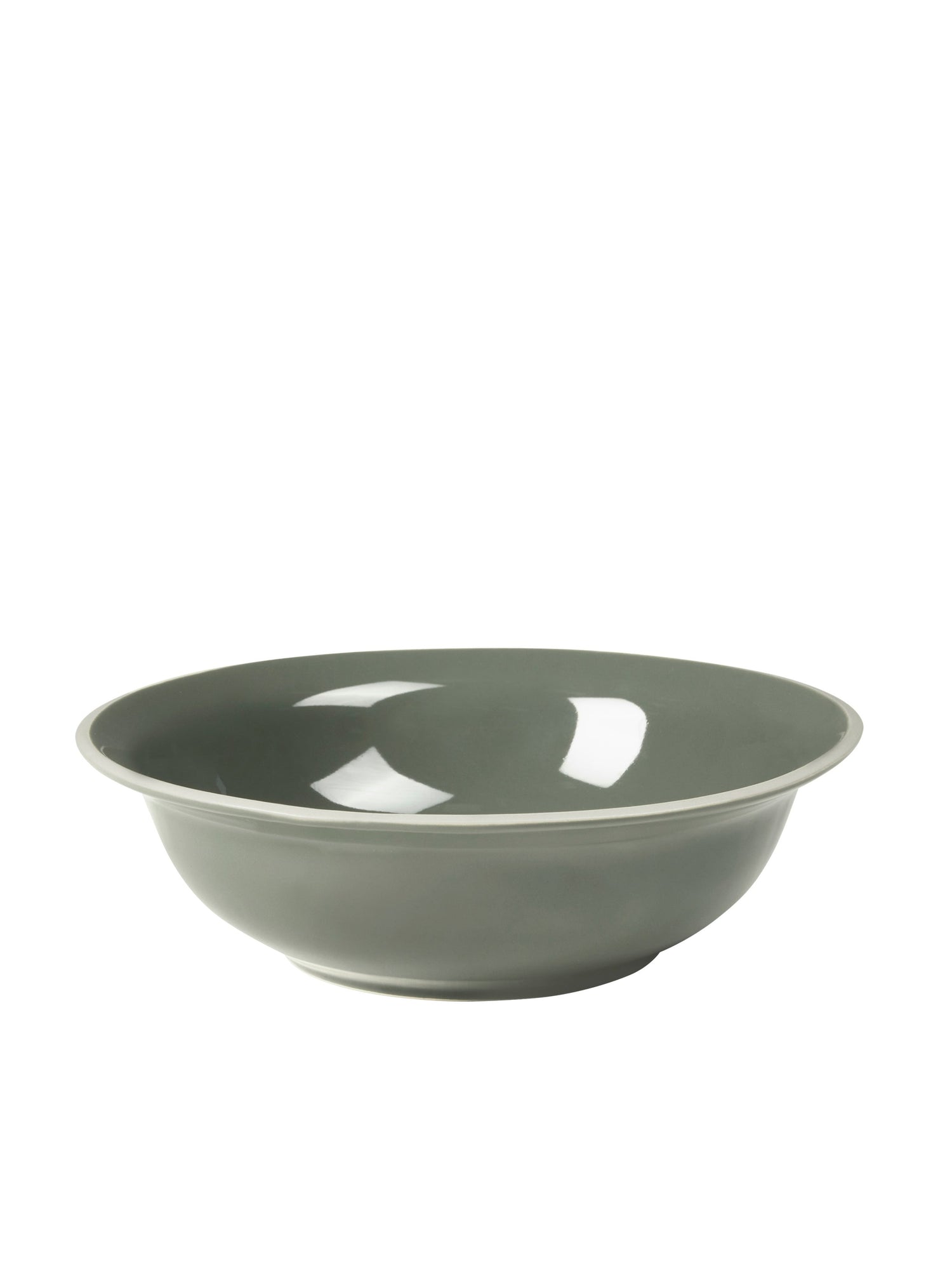 Taverna Green Glazed Stoneware Salad Bowl