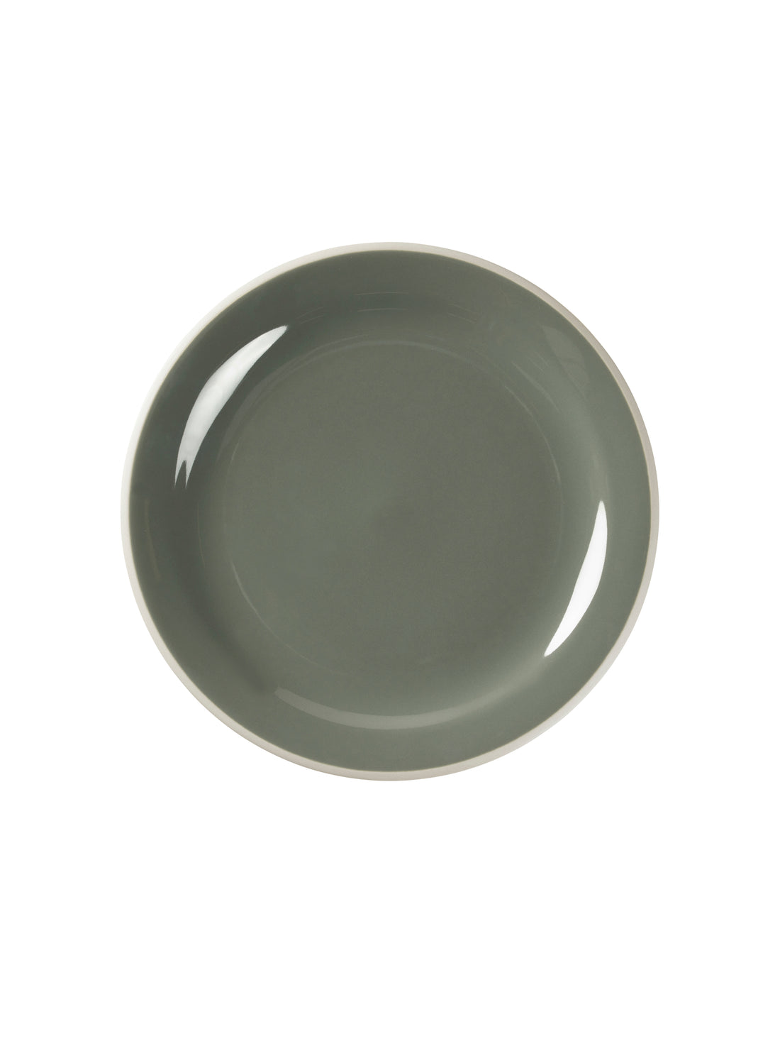 Taverna Green Glazed Stoneware Dinner Plate