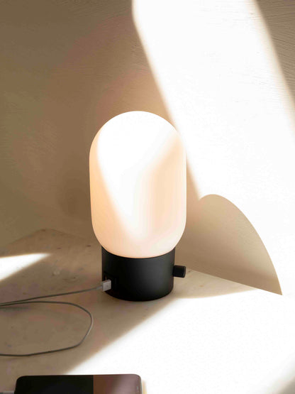 Urban Charger Table Lamp in Black