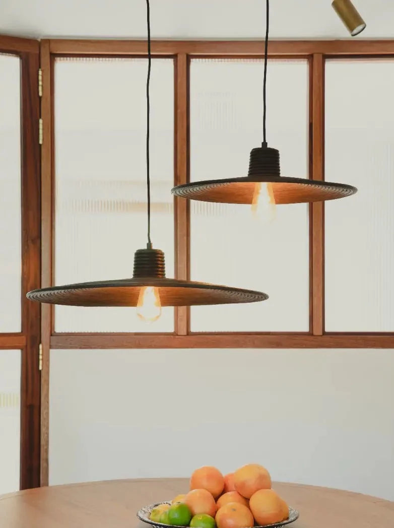 Balance Black Rattan Pendant Lamp - 3 Sizes