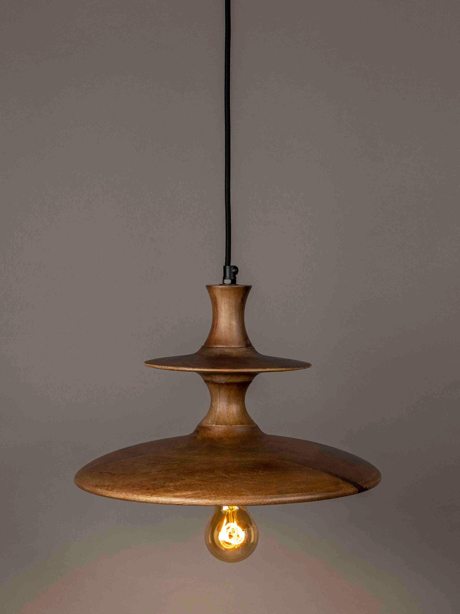 Cath Walnut Pendant Lamp - 2 Sizes