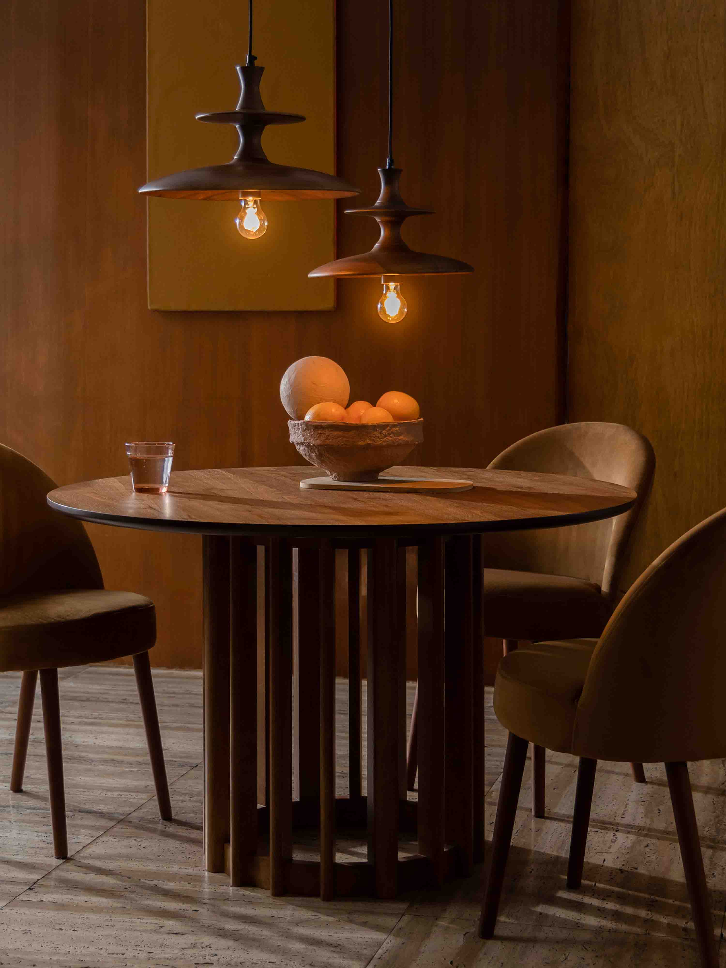 Cath Walnut Pendant Lamp - 2 Sizes