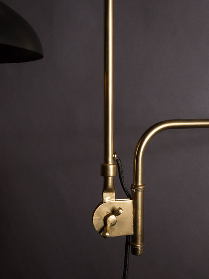 Devi Iron Wall Lamp in Black &amp; Brass