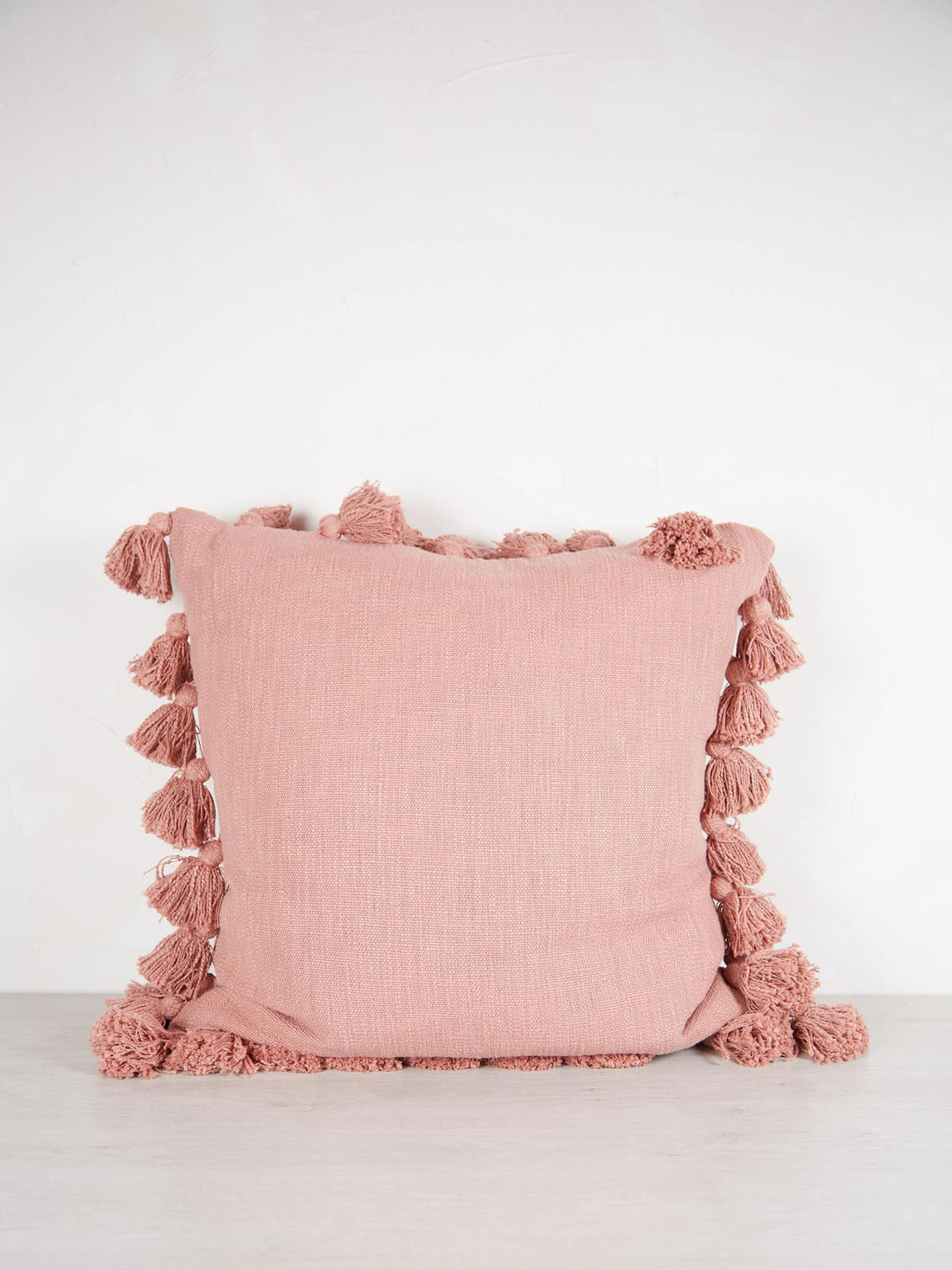 Rose Cushion With Tassels