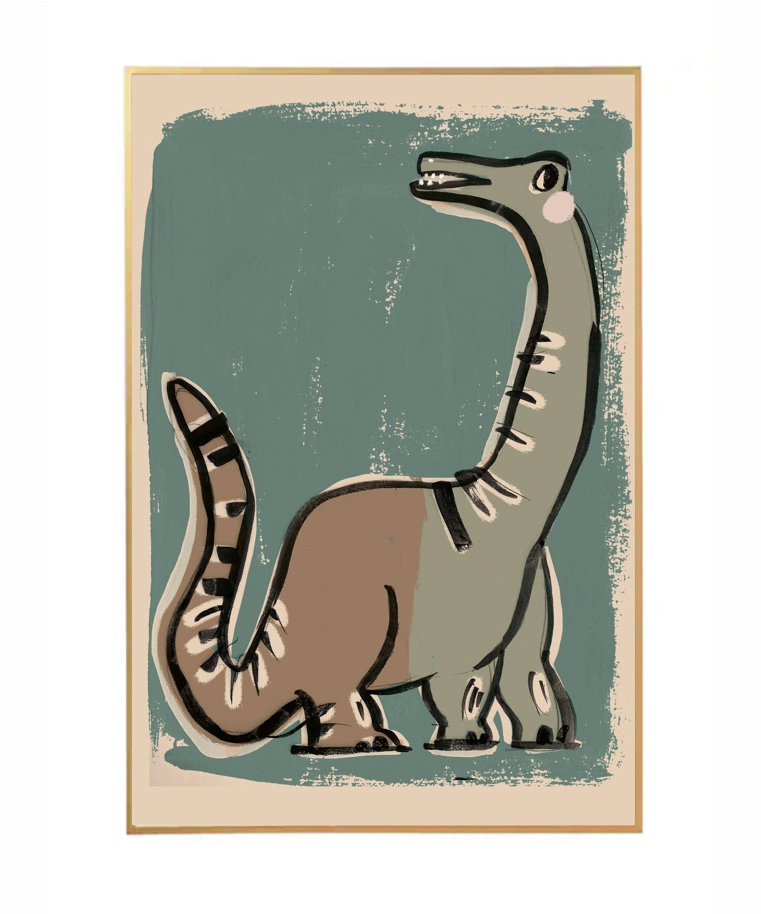 Dino Green wallposter 50X70CM