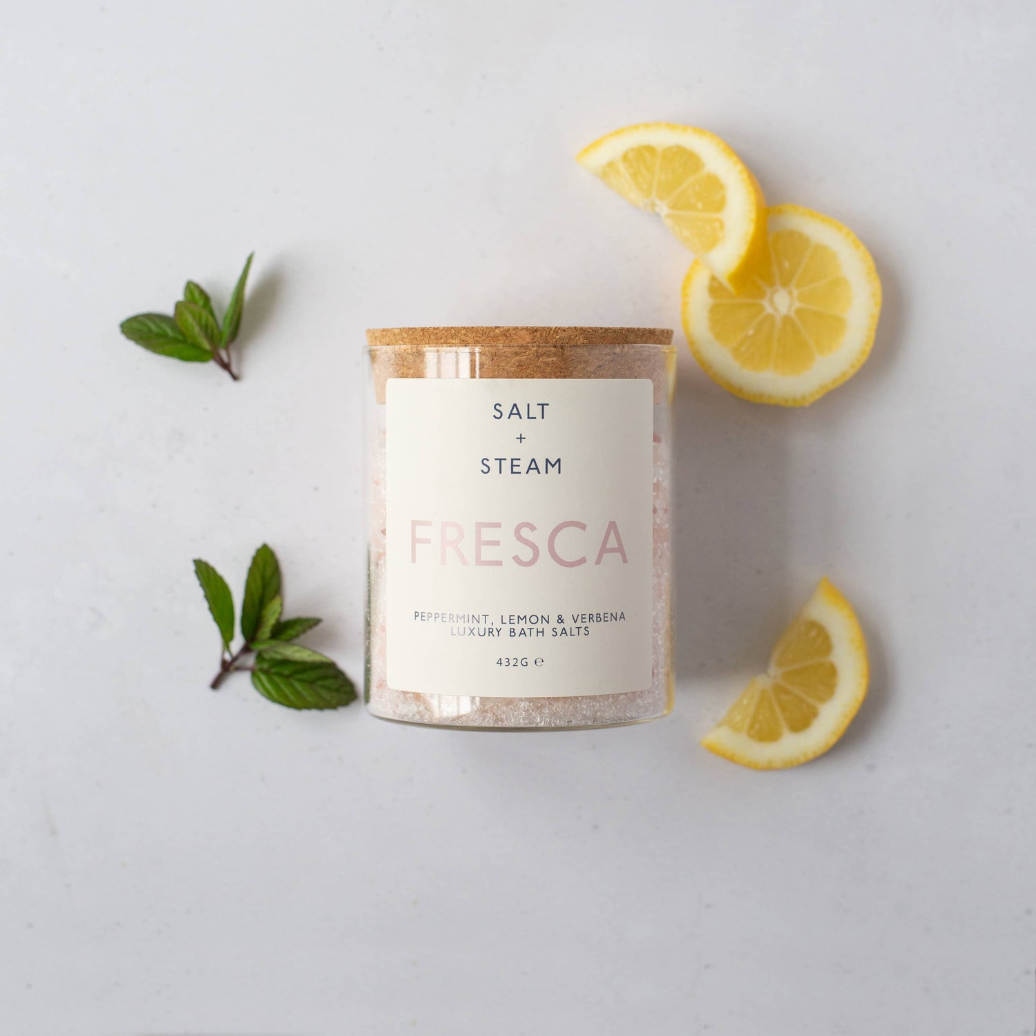 Fresca - Lemon &amp; Peppermint Bath Salts 80g &amp; 432g