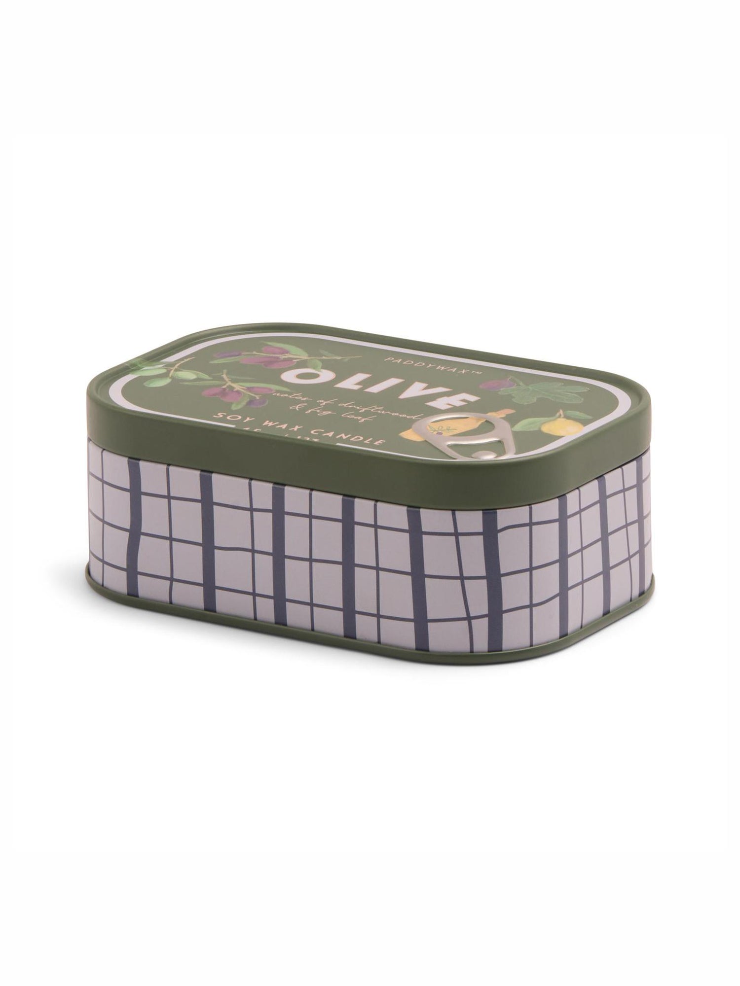 Bistro 4.5oz/127g Olive Printed Tin Candle - Fig &amp; Olive