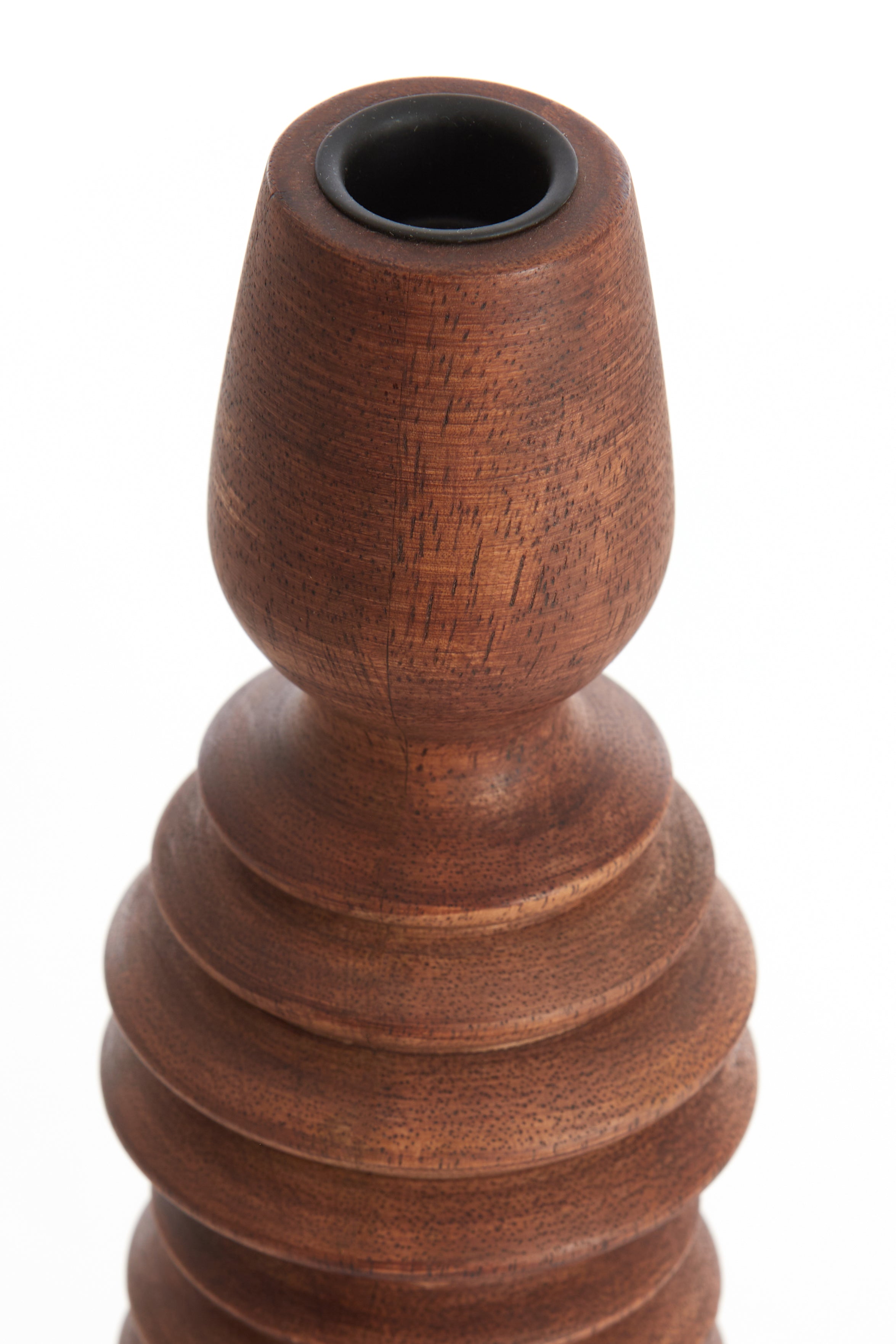 Afife Sculptural Wooden Candle Holder - Medium