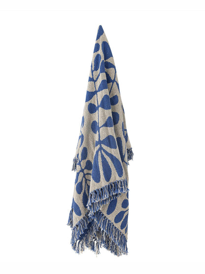 Nevine Throw - Blue - Recycled Cotton