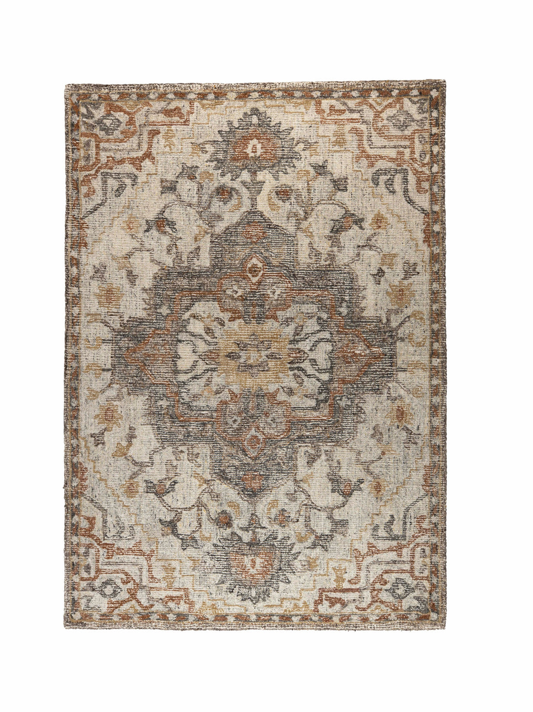 Amori Carpet in Grey/ Brick - (2 sizes available) (Copy)