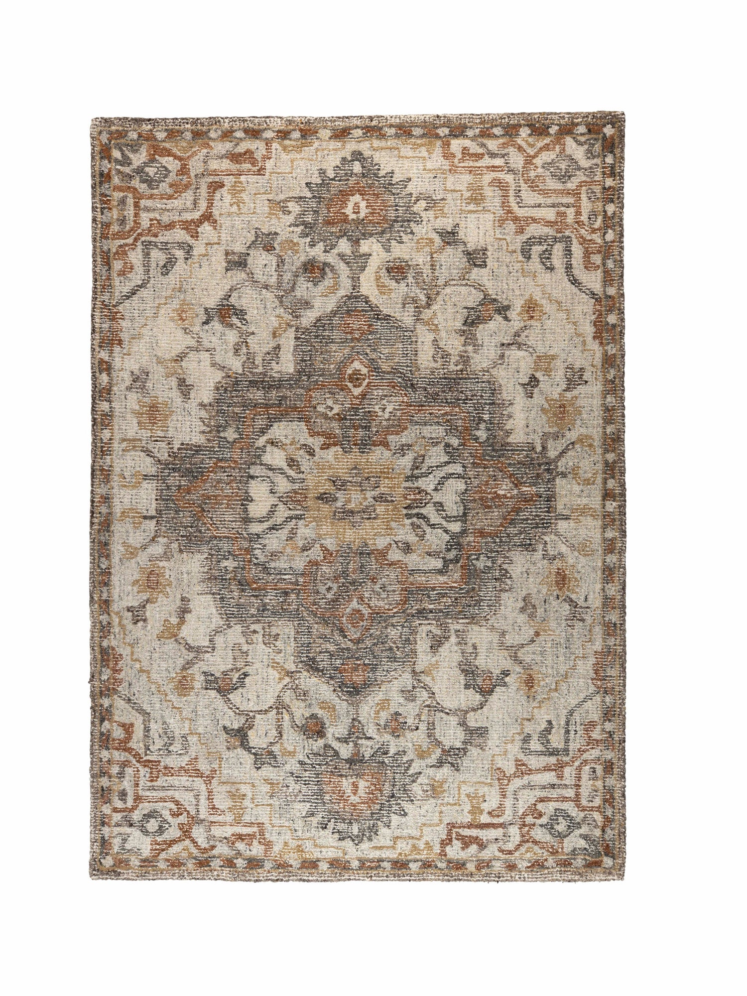 Amori Carpet in Grey/ Brick - (2 sizes available)