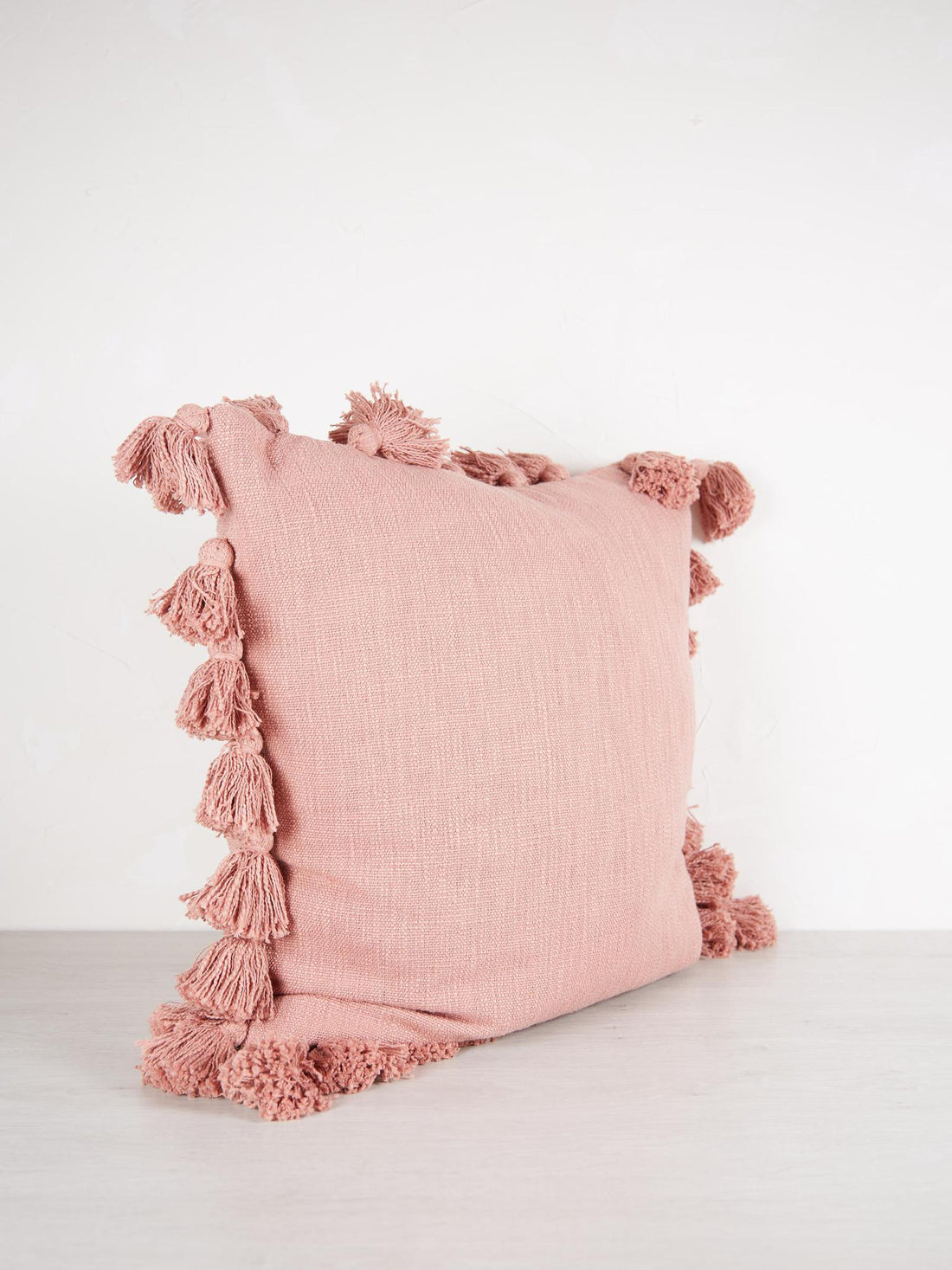 Rose Cushion With Tassels