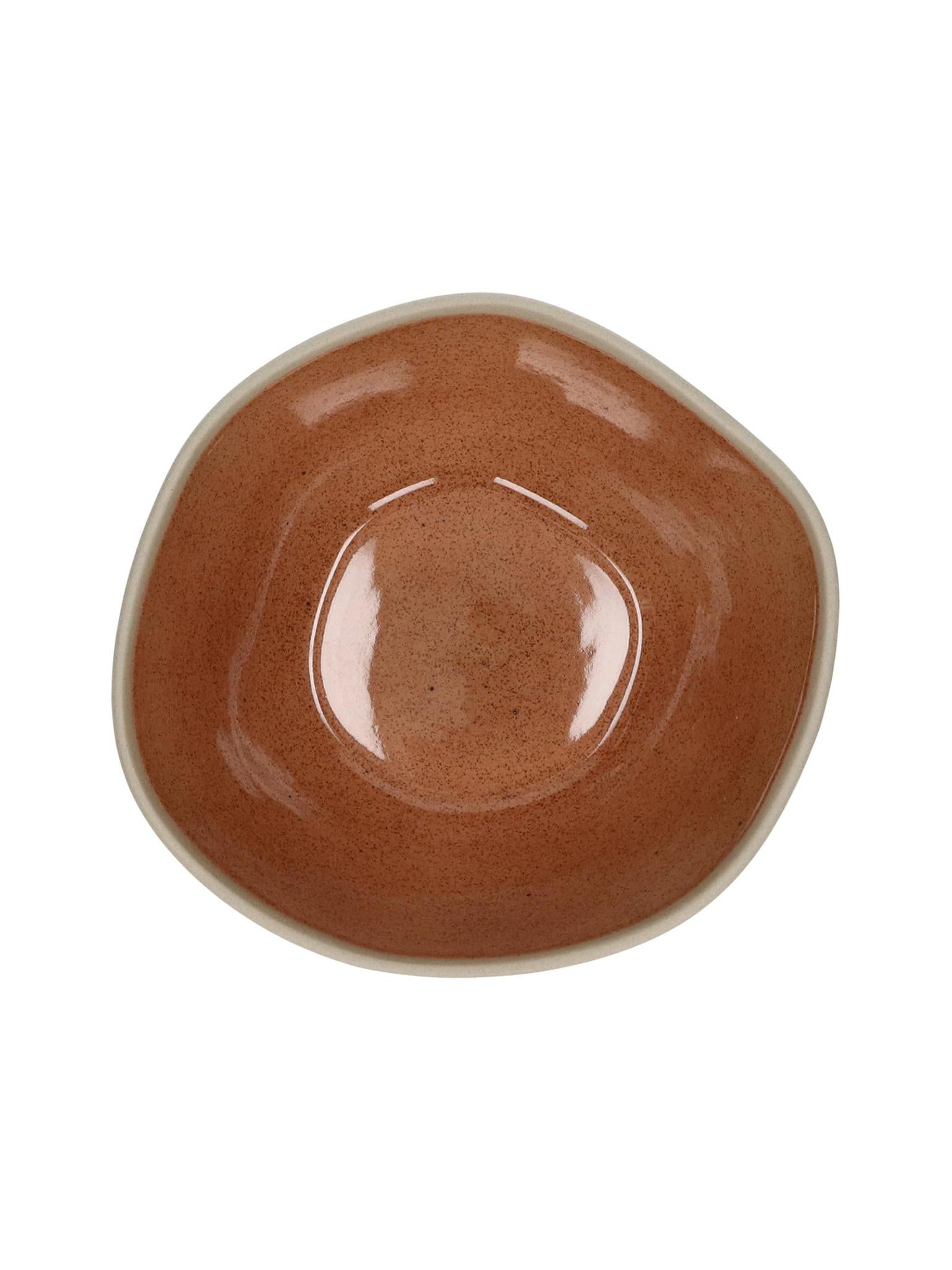 Primeval Porcelain cereal bowl - Terracotta