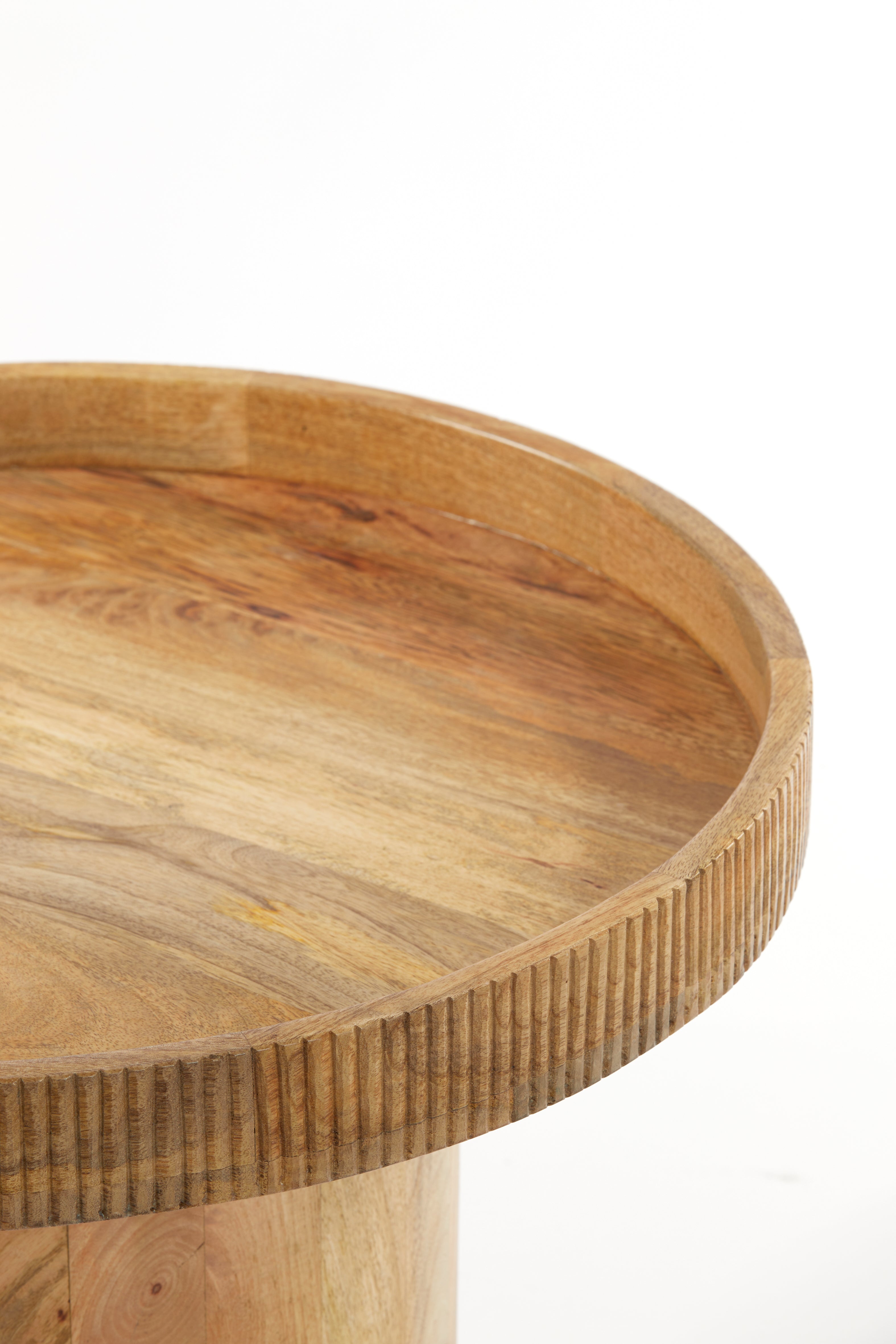 Kalomo Round Mango Wood Side Table