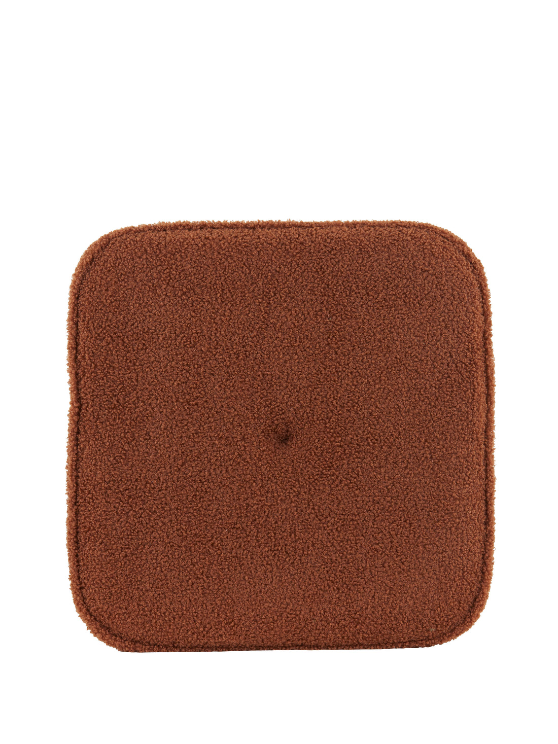 Kiki Teddy Pouffe/Stool in Terracotta