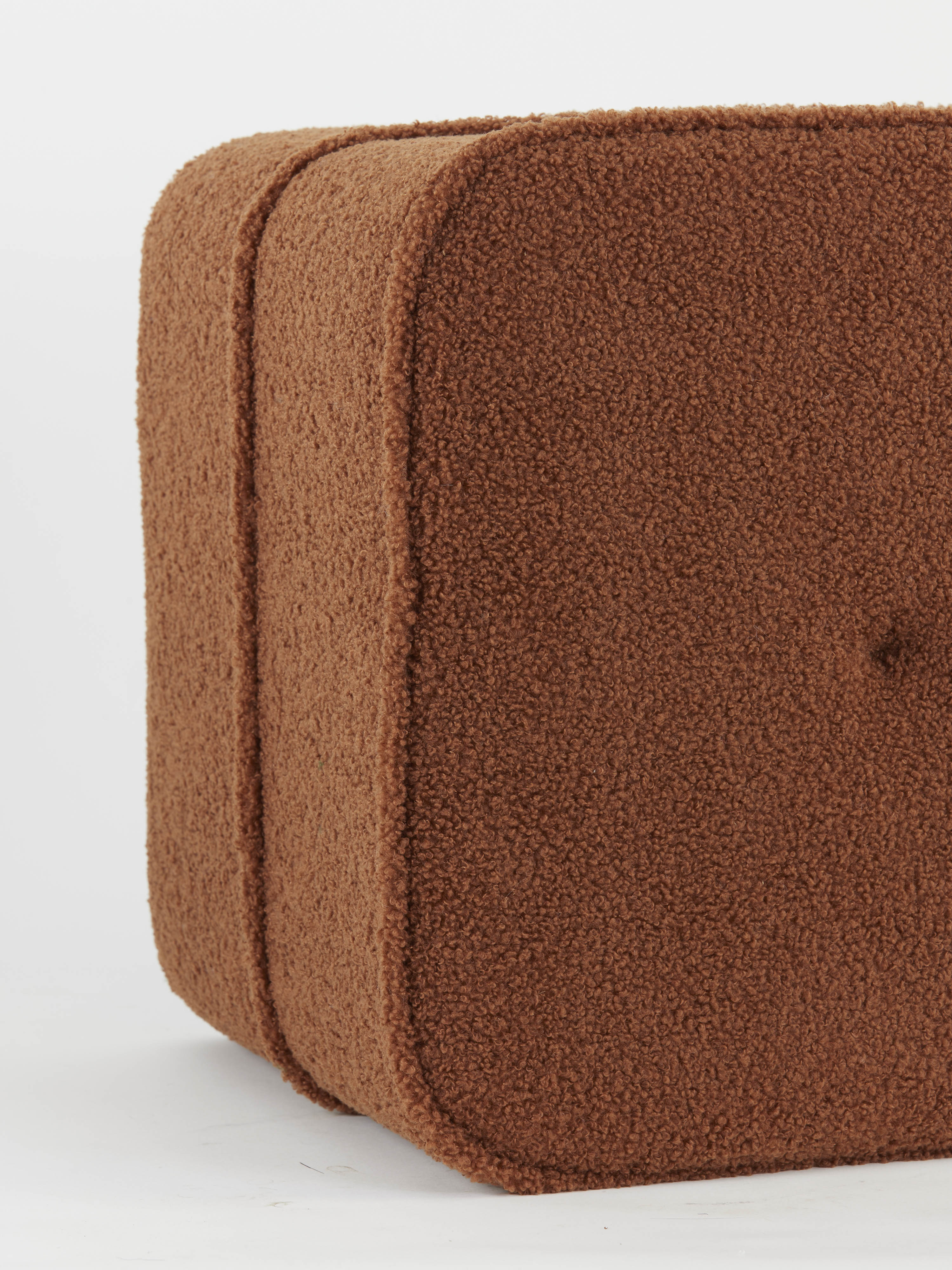 Kiki Teddy Pouffe/Stool in Terracotta