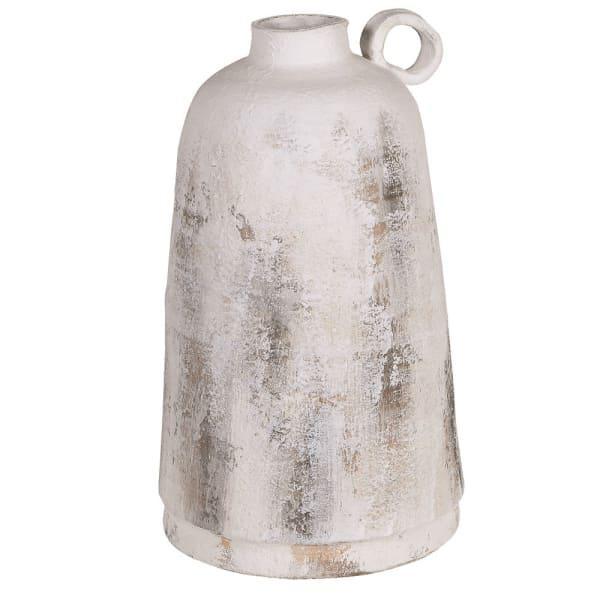 Distressed White Vase