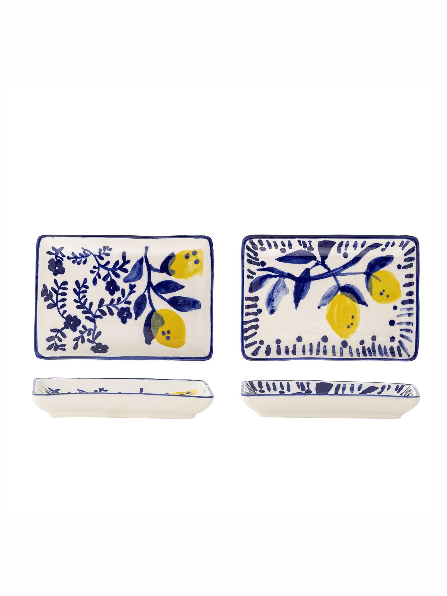 Maxima Plate - Blue - Stoneware - 2 Patterns Available