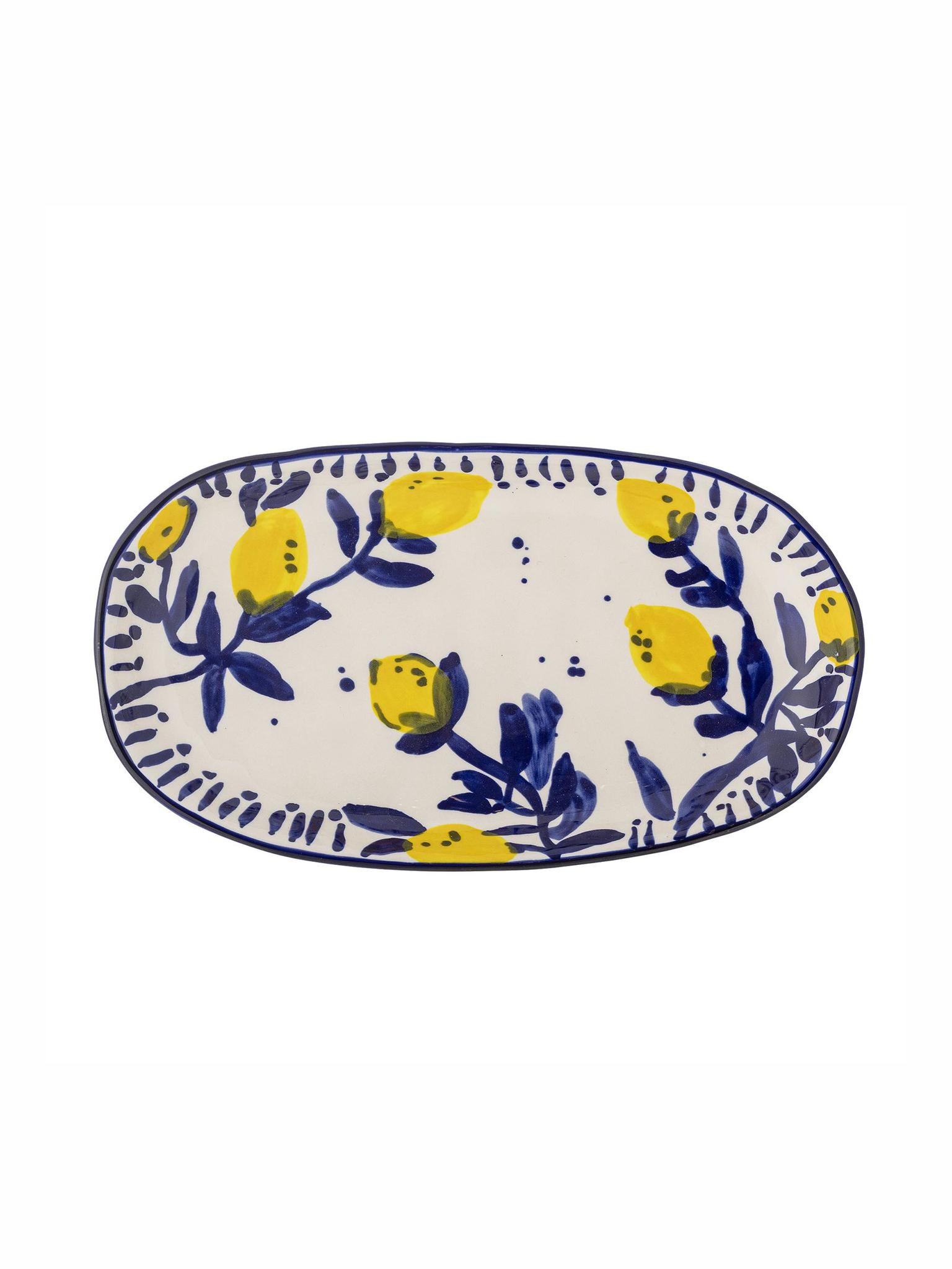 Maxima Serving Plate, Blue, Stoneware