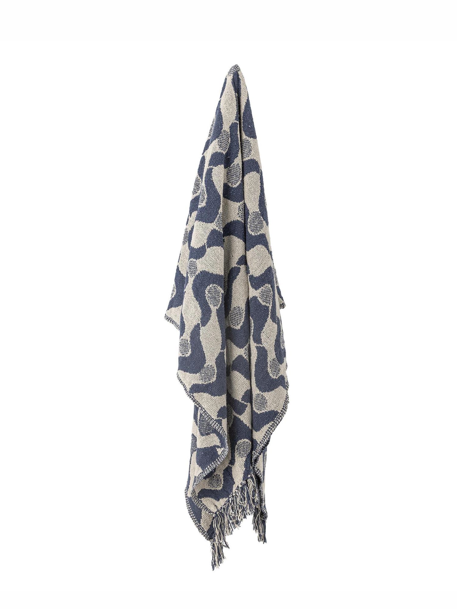 Santena Throw - Blue - Recycled Cotton