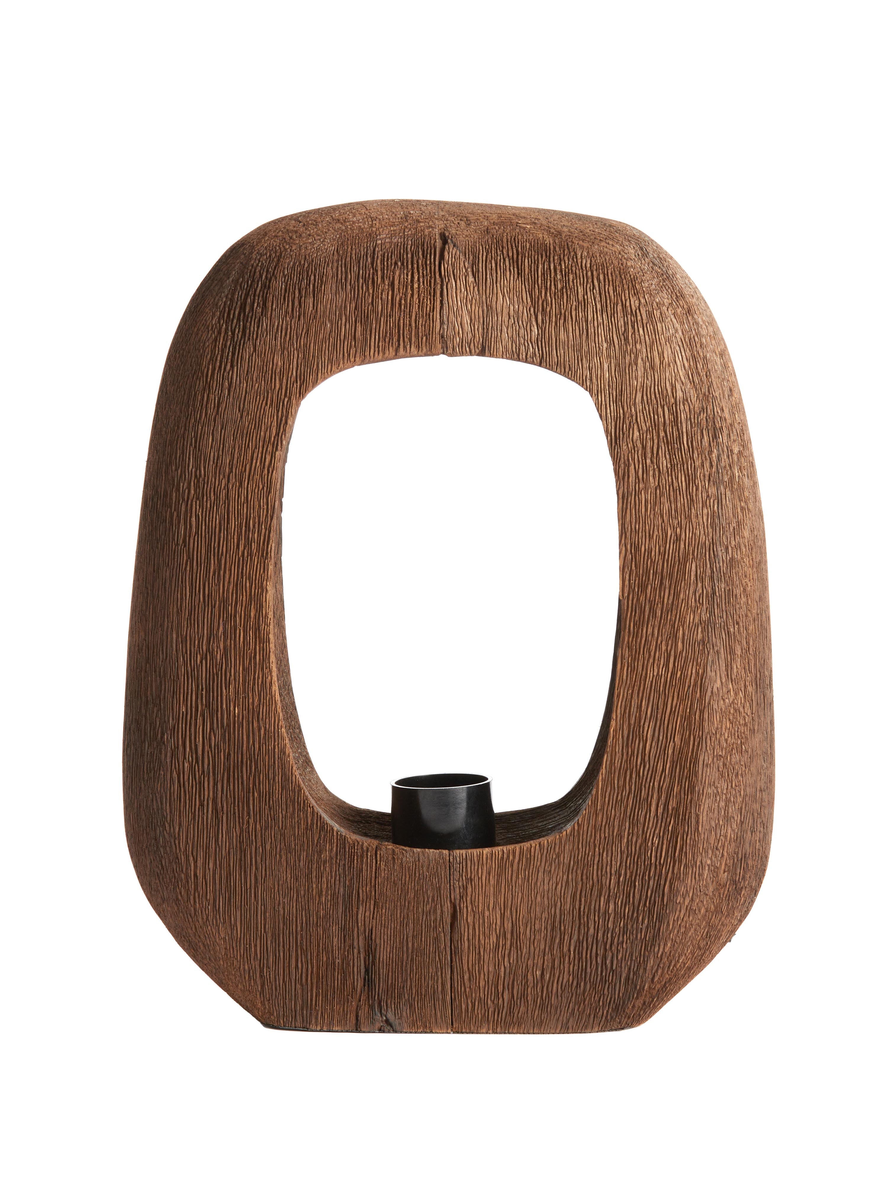 Kelafo Mango Wood Table Lamp - Medium