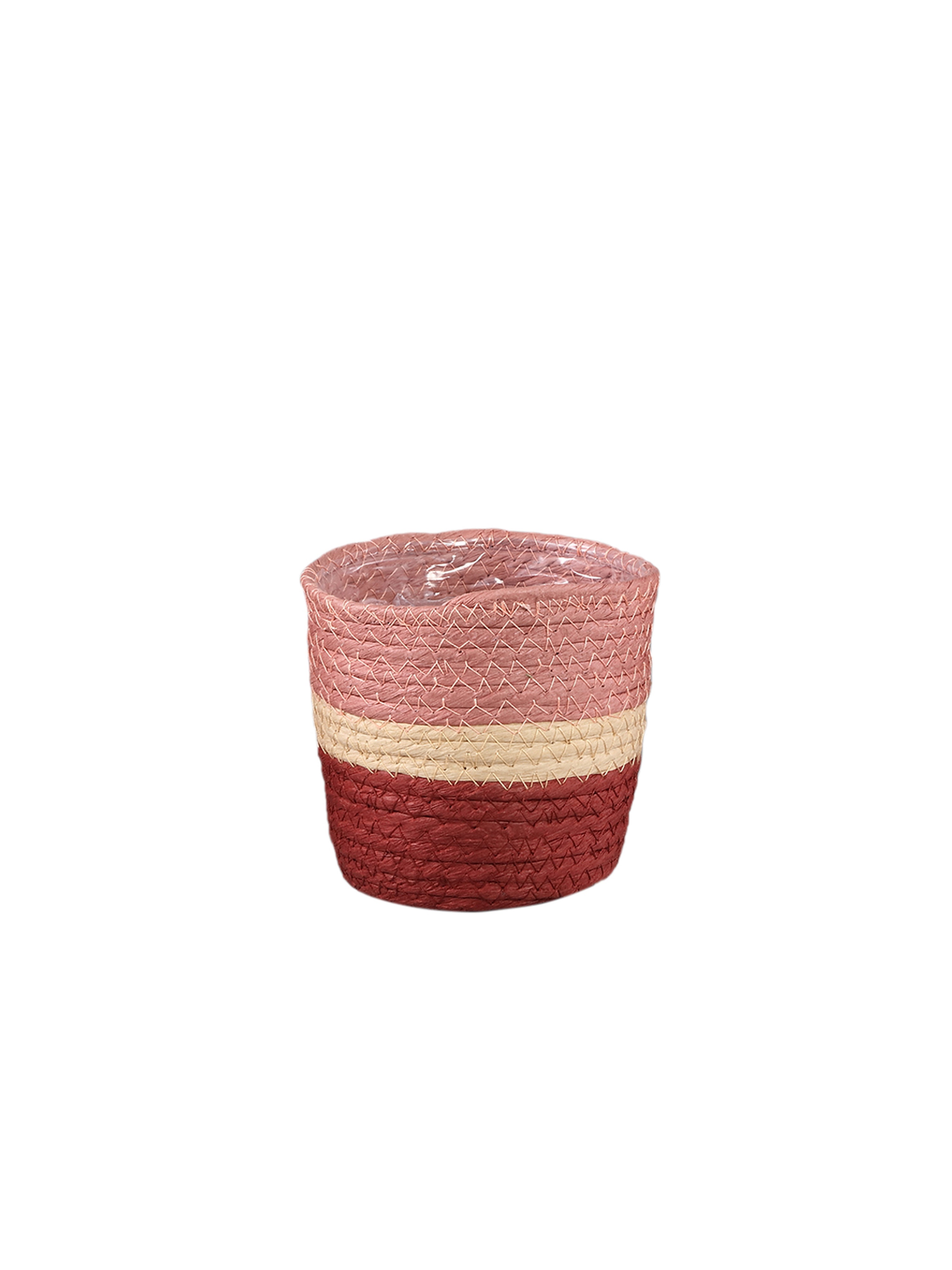 Tyro Pink Layered Paper Rope Plant Pot - 3 Sizes Available