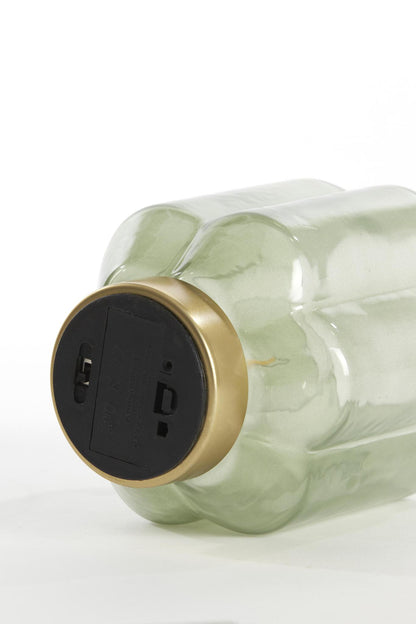 Palermo Green Glass LED Lamp