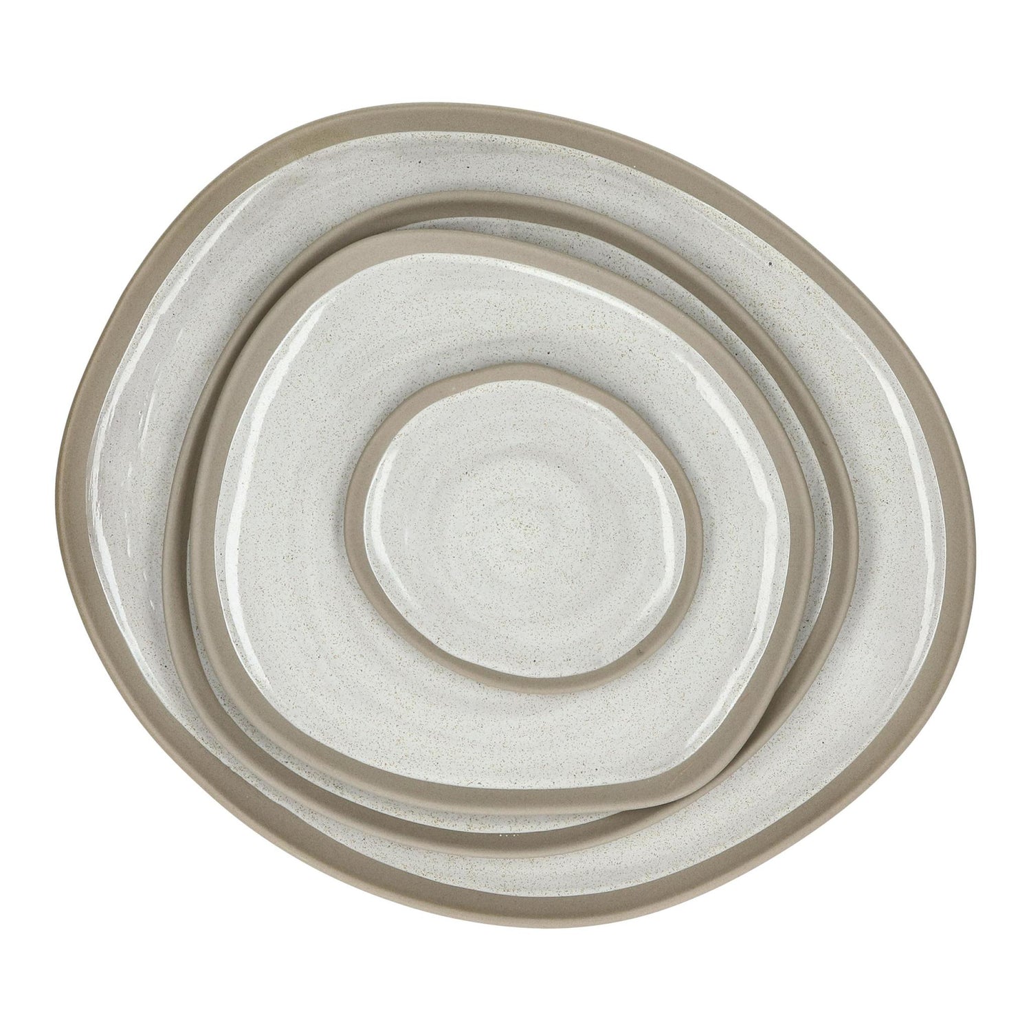 Primeval Porcelain Dinner Plate - Light Grey