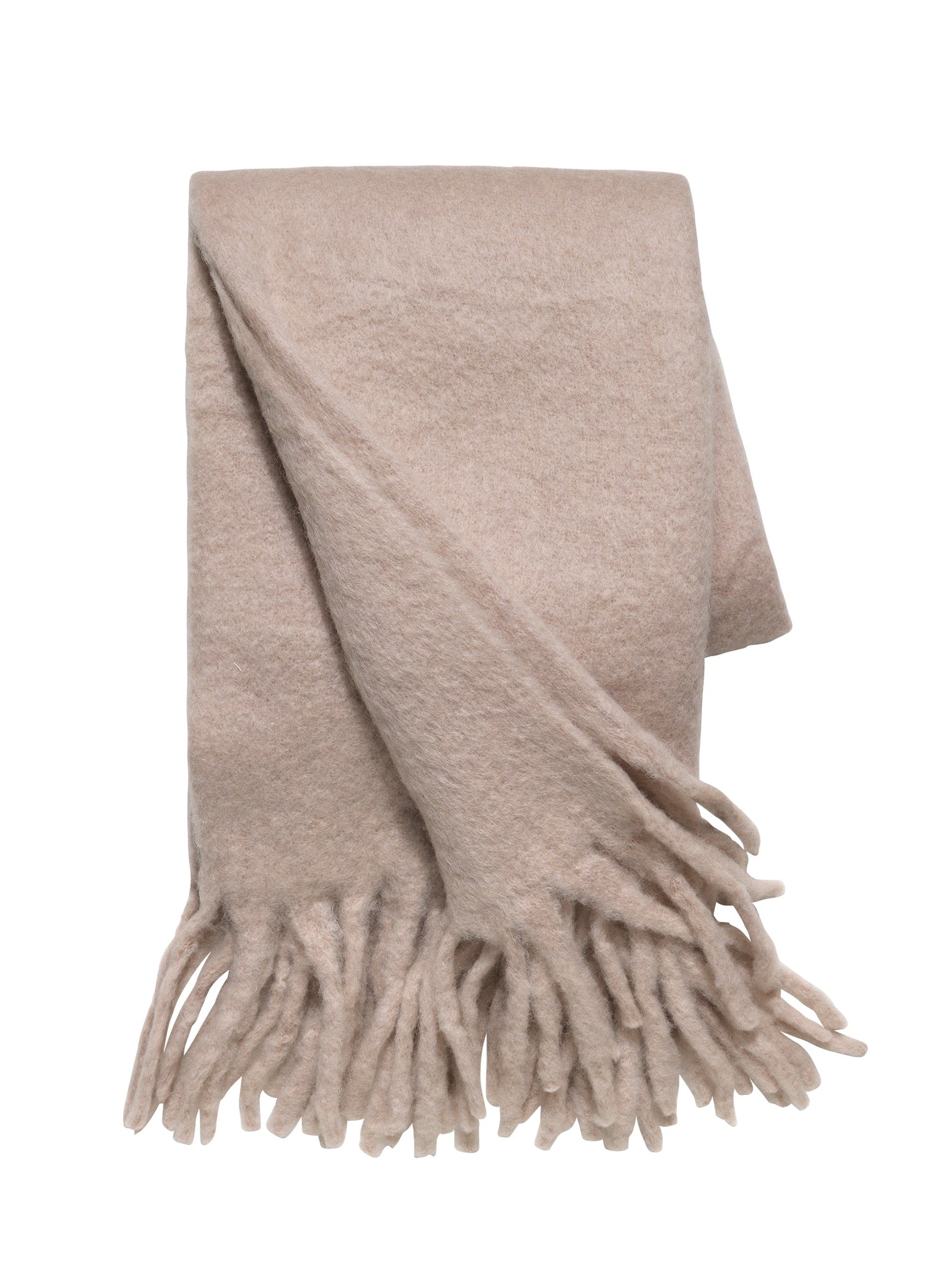 Mohair Throw in Pale Pink